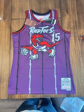 Mitchell & Ness Purple Toronto Raptors Vince Carter #15 Jersey